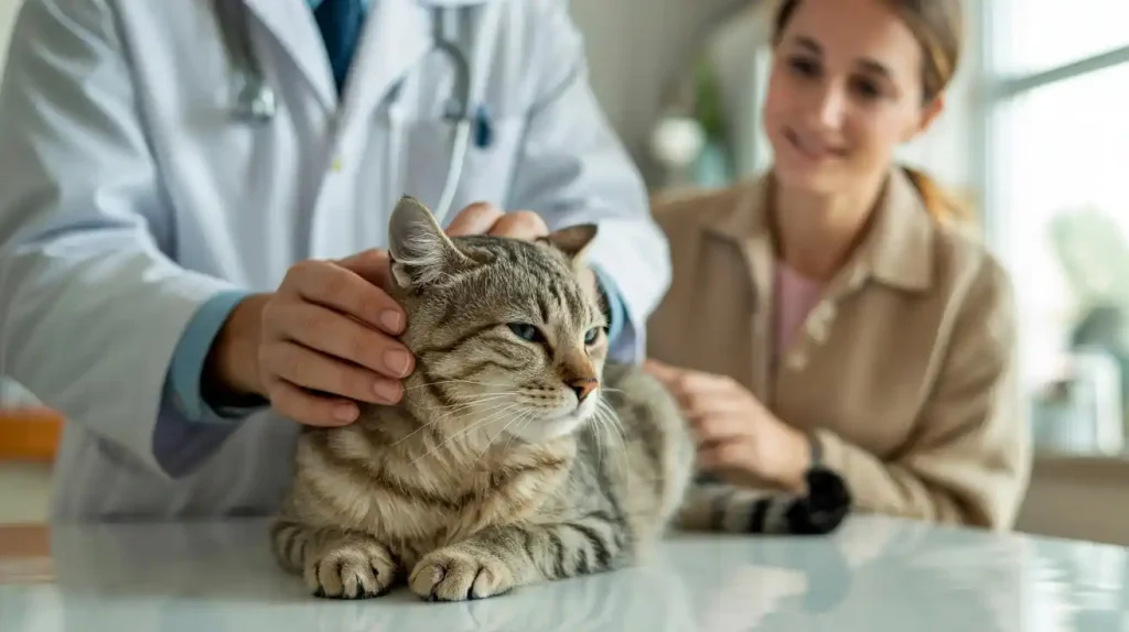 Katze mit Tumor bei Immuntherapie