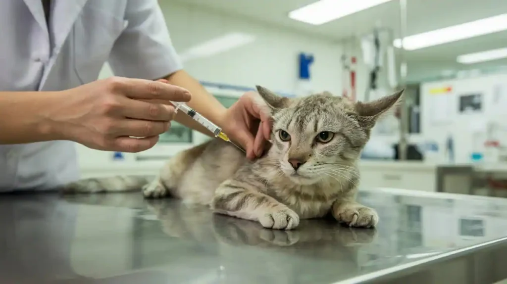 Katze mit Tumor im Maul wird eingeschläfert