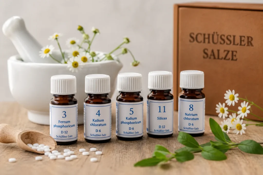 Mehrere Fläschchen Schüßler Salze