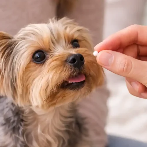 Hund bekommt Ignatius Globuli